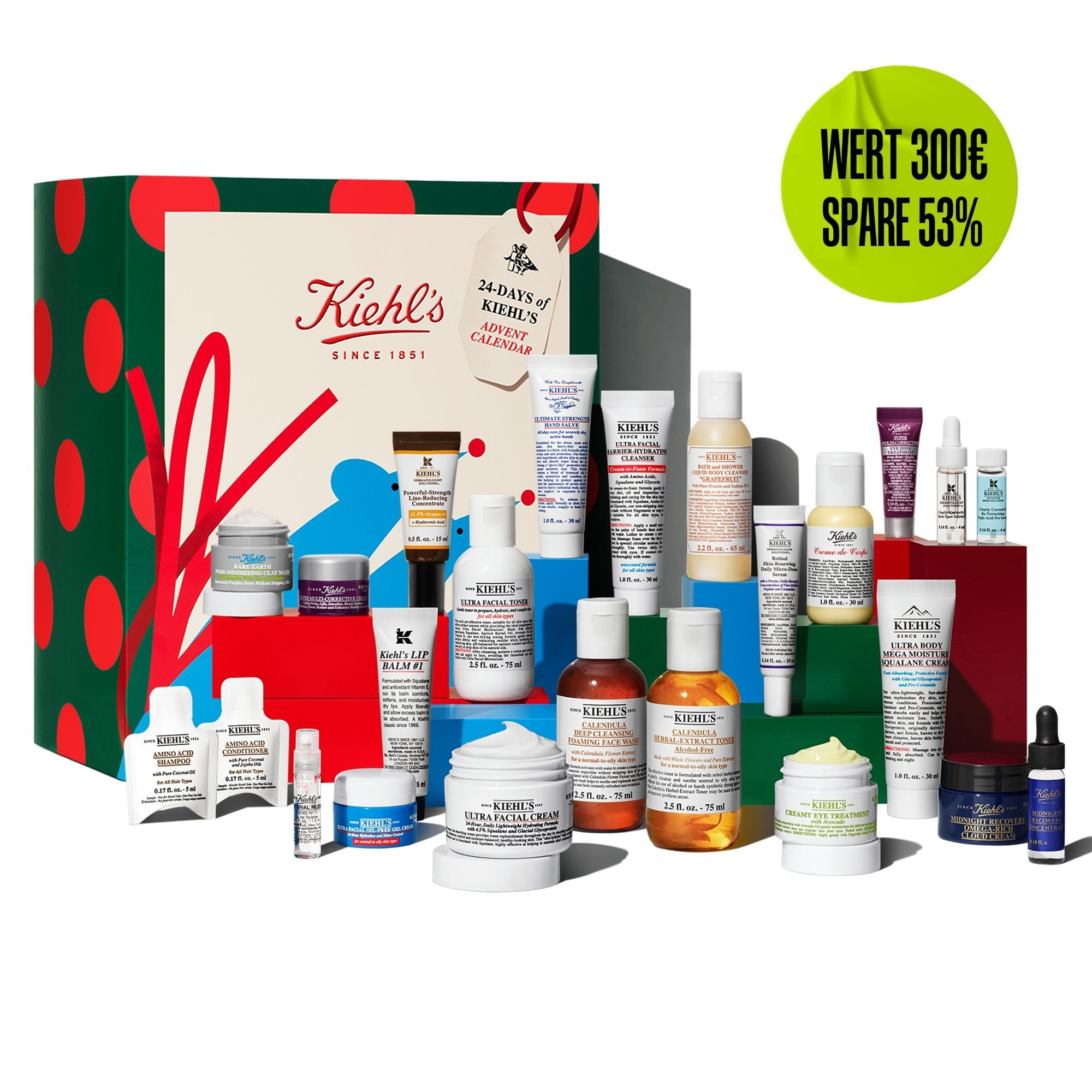 24 Tage im Kiehl's Adventskalender, Kiehl's Hautpflege-Adventskalender